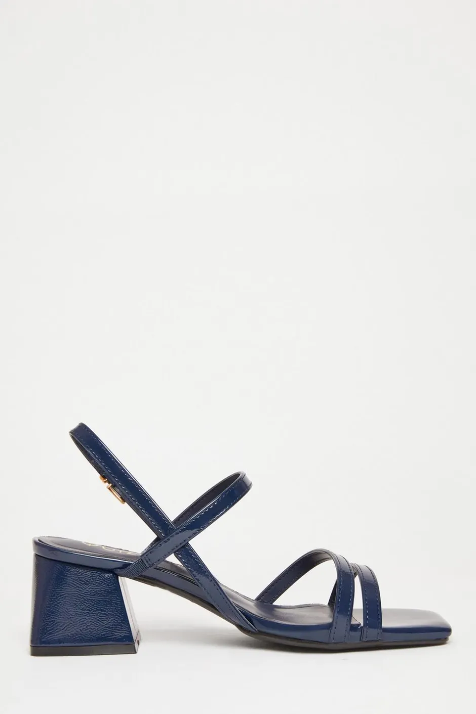Quiz Wide Fit Slingback Sandal Navy Outlet