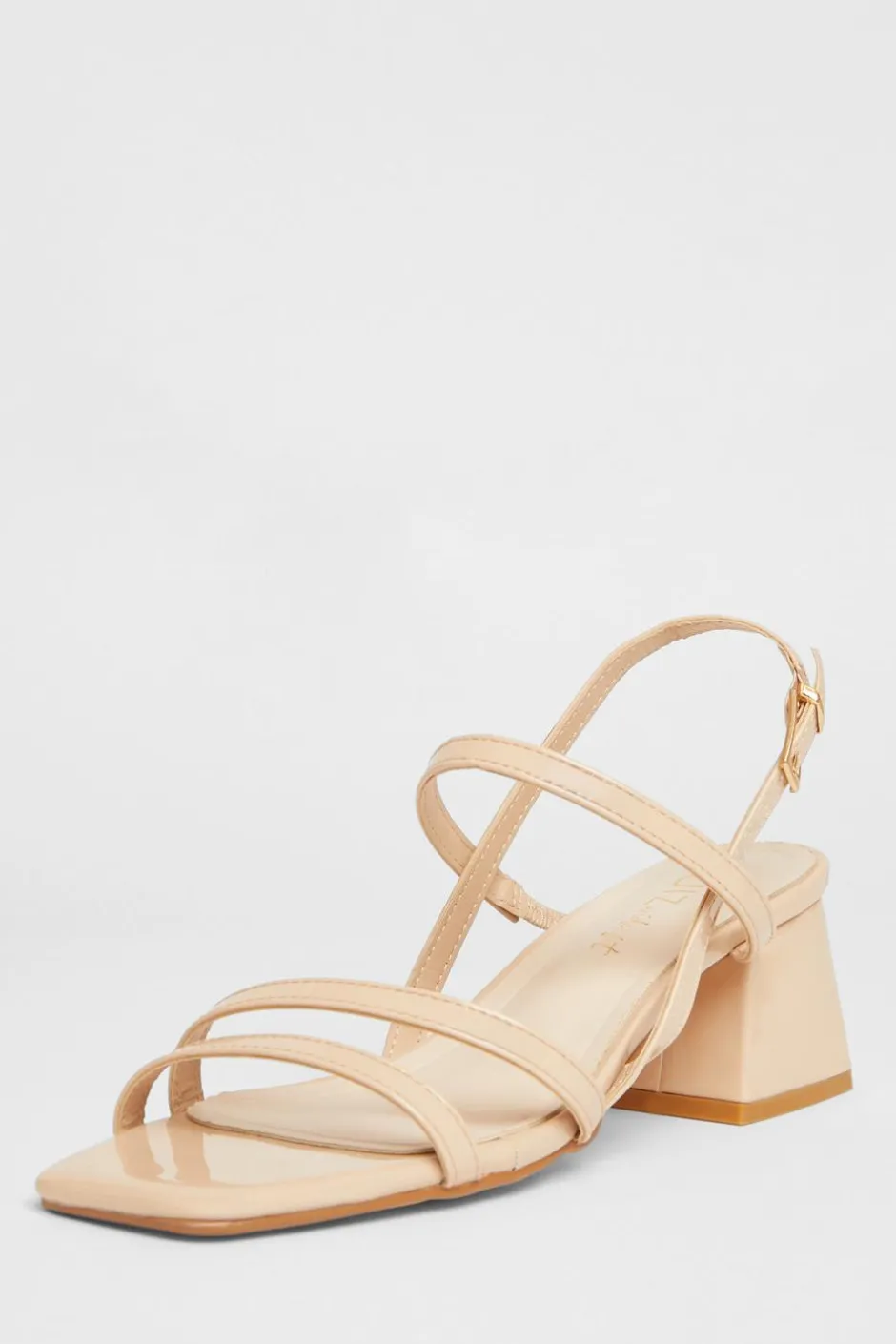 Quiz Wide Fit Slingback Sandal Nude Discount