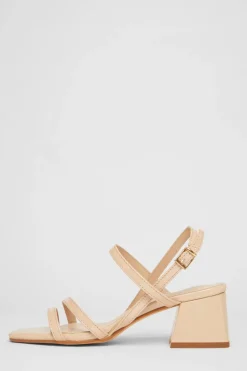 Quiz Wide Fit Slingback Sandal Nude Discount