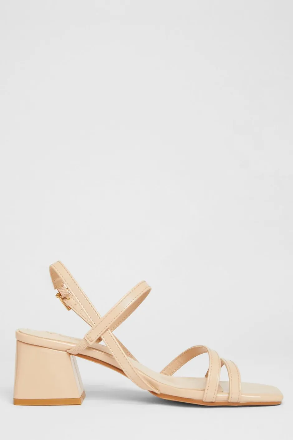 Quiz Wide Fit Slingback Sandal Nude Discount