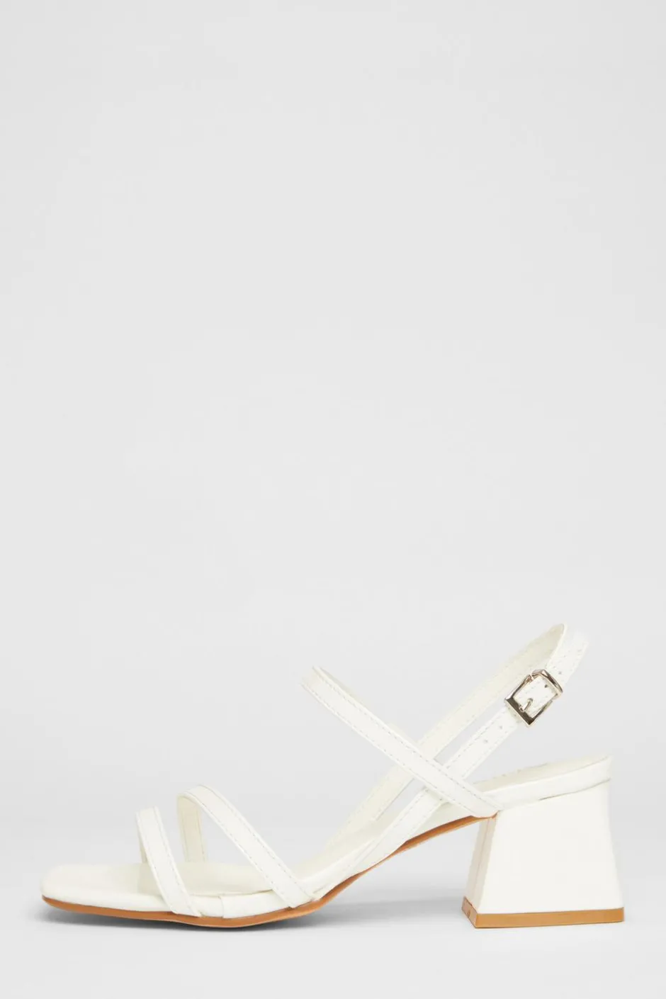 Quiz Wide Fit Slingback Sandal White