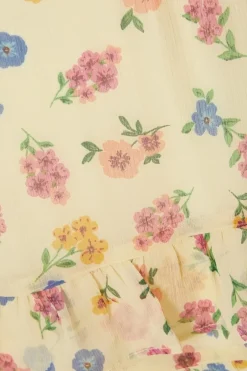 Quiz Yellow Floral Mini Skirt Clearance