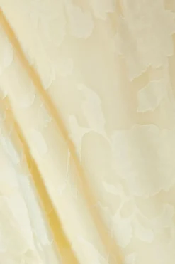 Quiz Jacquard Ruched Midaxi Dress Yellow Best