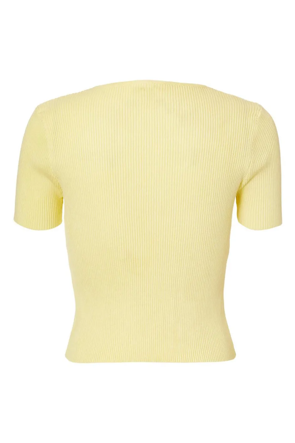 Quiz Yellow Knitted Bow Detail Top Outlet