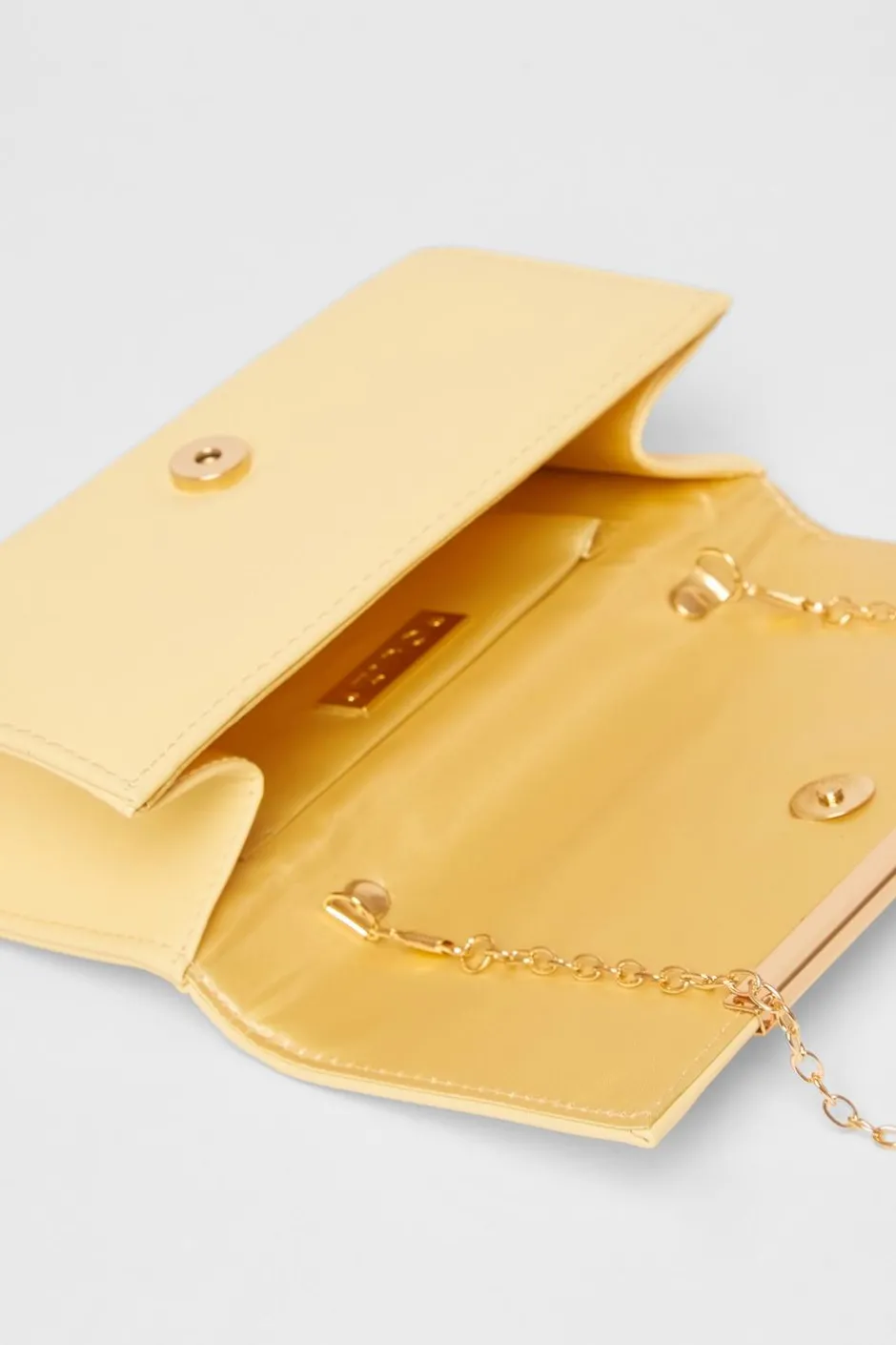 Quiz Long Clutch Bag Yellow Clearance