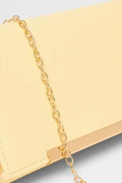 Quiz Long Clutch Bag Yellow Clearance