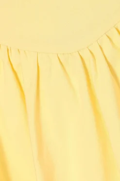 Quiz Yellow Puff Ball Skater Dress Clearance