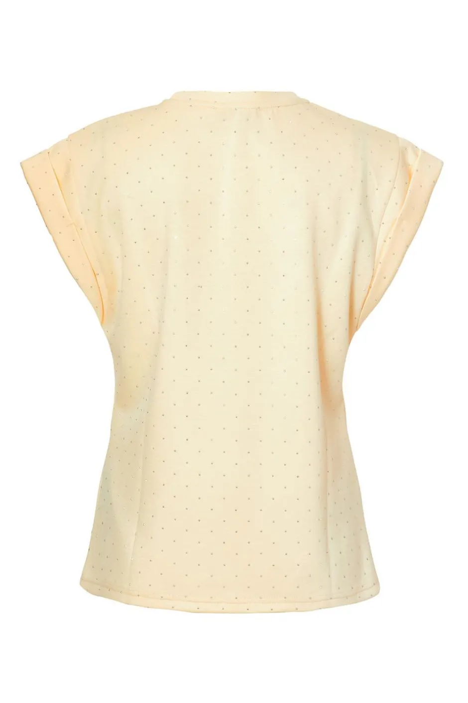 Quiz Stud Detail Top Yellow Online